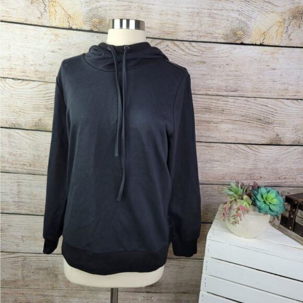 Jason Wu Hoodie Satin Back‎ Black Hoodie XS